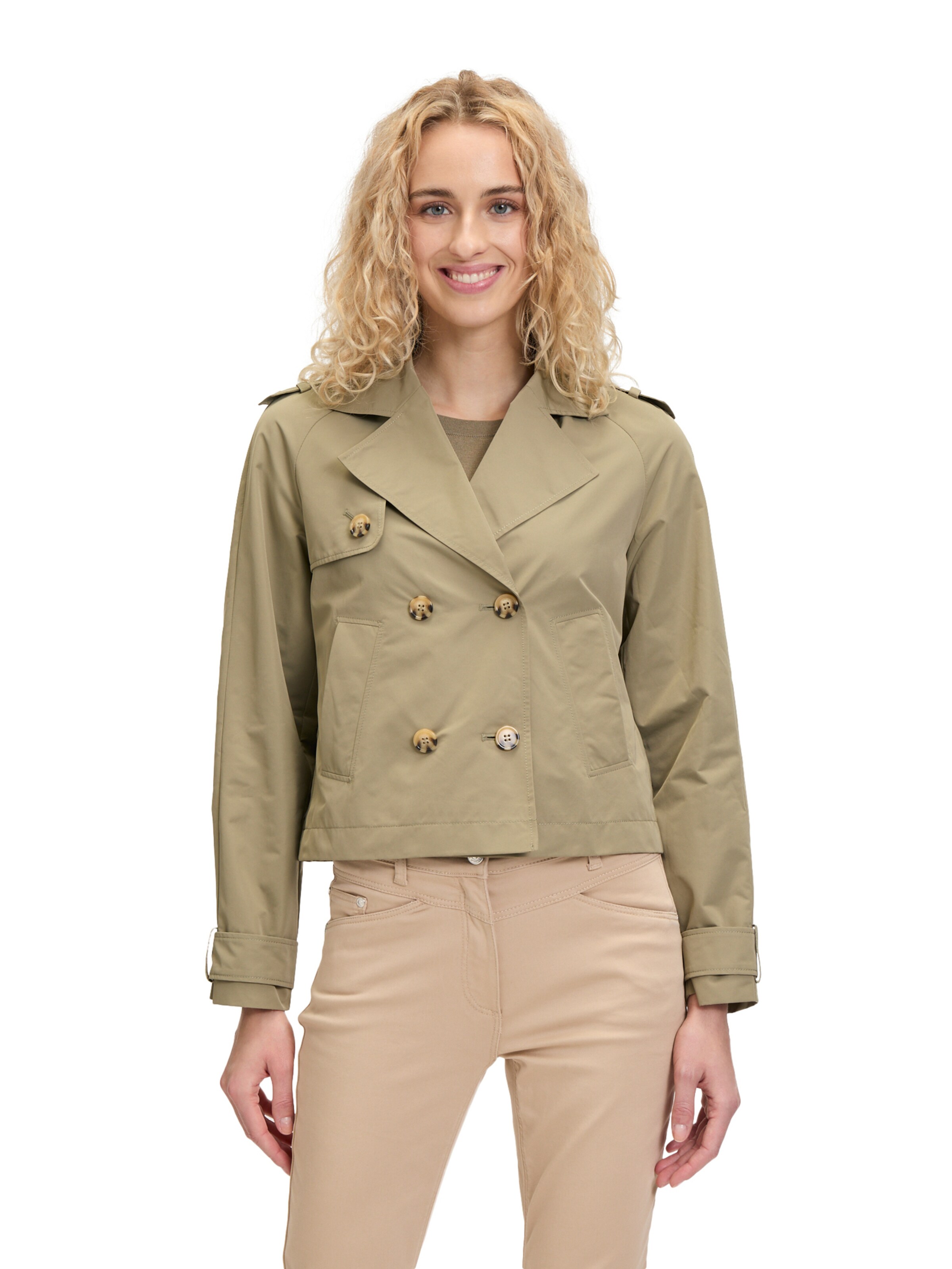 Veste mi-saison Betty Barclay en vert : devant