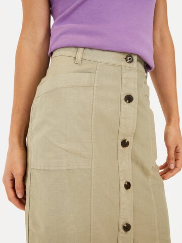 CAMEL ACTIVE Rock aus einem Leinenmix in Beige