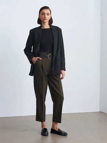 Dilvin Regular Pants in Green: front