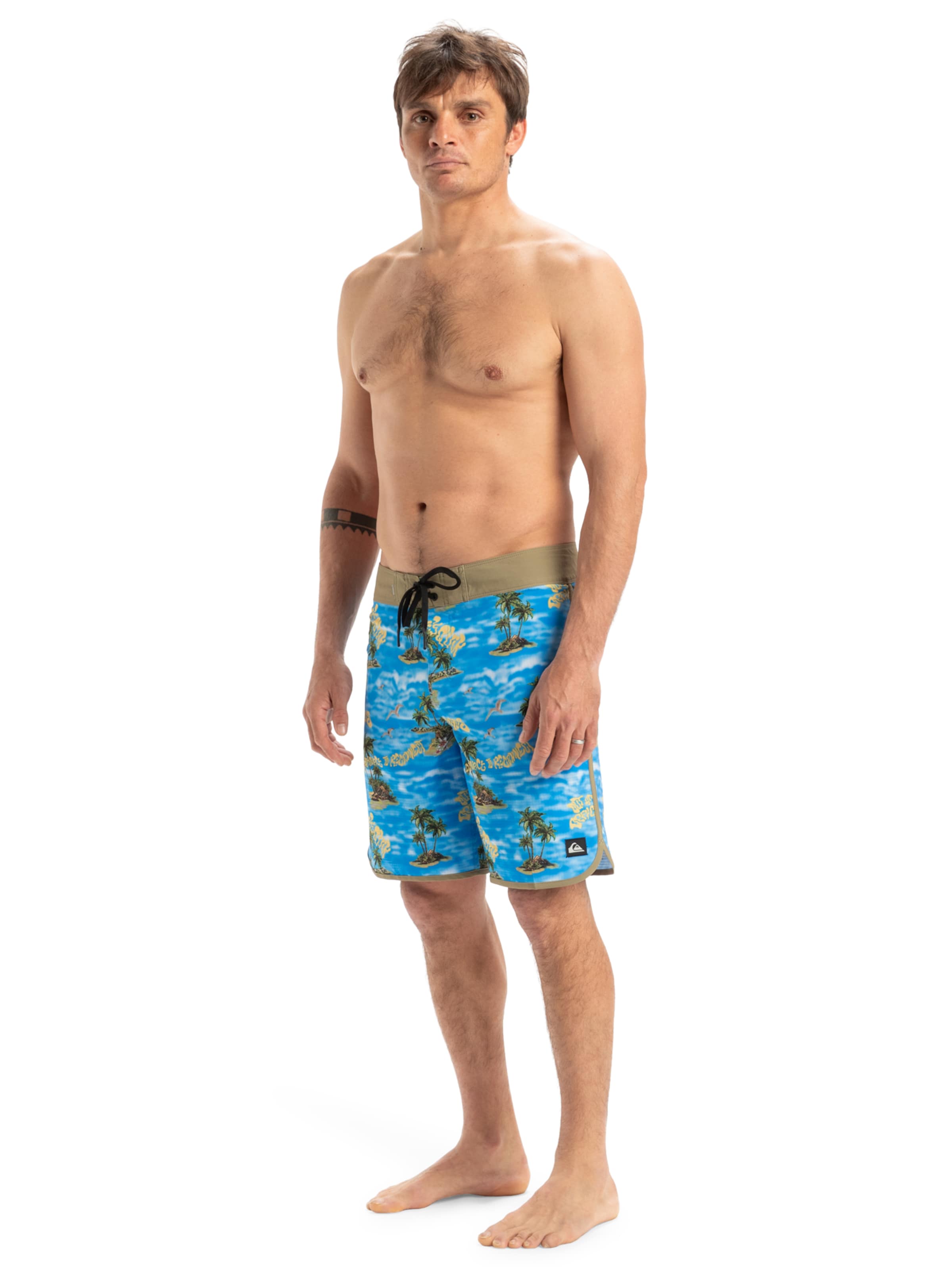 QUIKSILVER Swimming Trunks 'Highline Scallop 1' in Blue