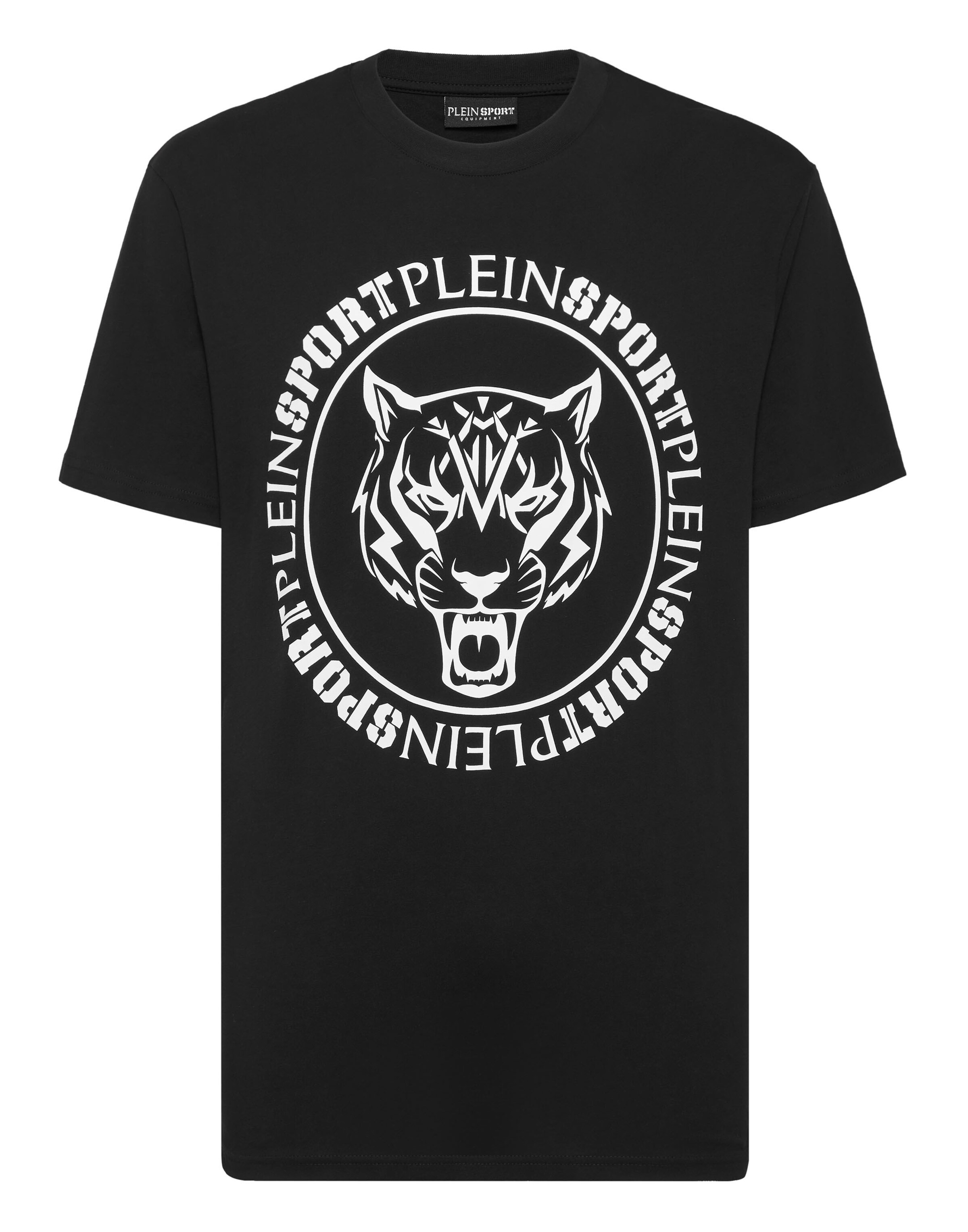 Maglietta 'Tiger' di Plein Sport in nero: frontale