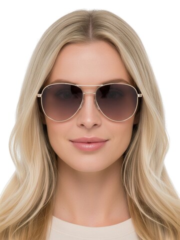 GUESS Sunglasses 'Sonnenbrille' in Gold: front
