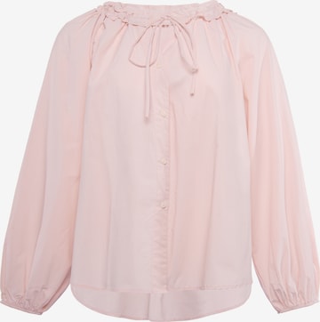 IZIA - Blusa em rosa: frente