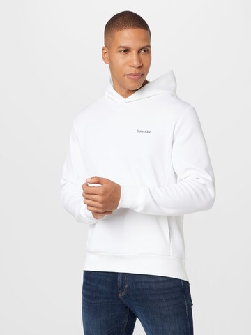 Calvin Klein Mikina – bílá: přední strana