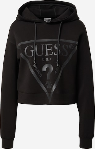 Bluză de molton 'ALISA' de la GUESS pe negru: față