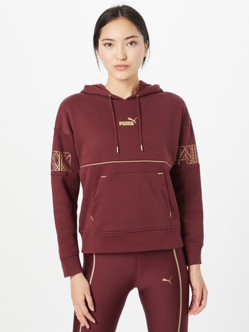 Sweat de sport PUMA en rouge : devant