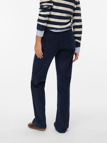 VERO MODA Wide Leg Hose in Blau
