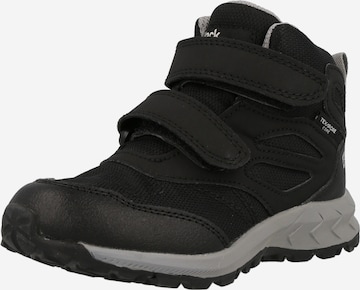 JACK WOLFSKIN Boots 'Woodland' in Black: front