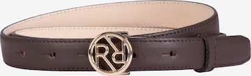 Ceinture ' LOGO GÜRTEL 2 cm ' Roeckl en marron : devant