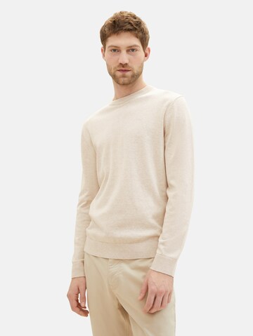 TOM TAILOR Sweater in Beige