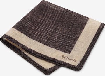 Boggi Milano ' Pocket Square Prince of Wales Check Wool ' in Braun: Vorderseite