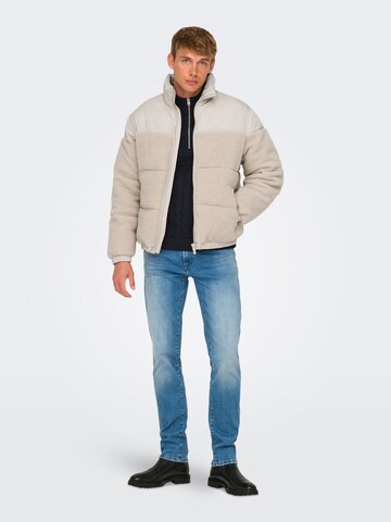 Veste d’hiver 'ONSEli' Only & Sons en gris