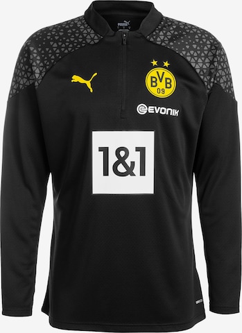 T-Shirt fonctionnel 'Borussia Dortmund' PUMA en noir : devant