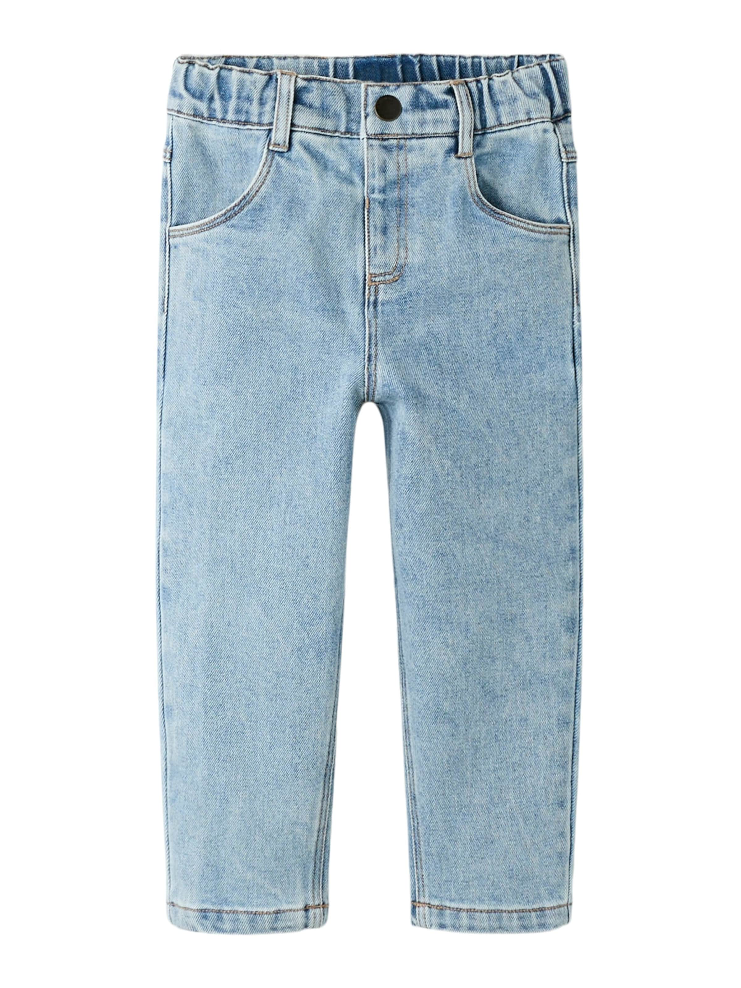 Lil'Atelier Tapered Jeans 'NMNDarlee' in Blauw: voorkant
