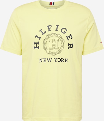 TOMMY HILFIGER Majica | rumena barva: sprednja stran