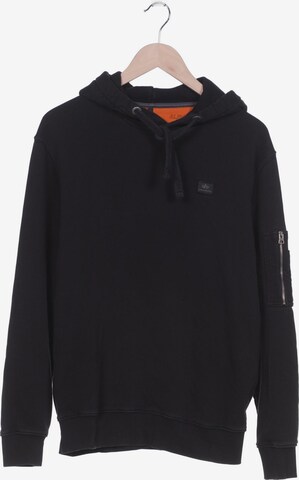 ALPHA INDUSTRIES Sweatshirt & Zip-Up Hoodie in L in Black: front