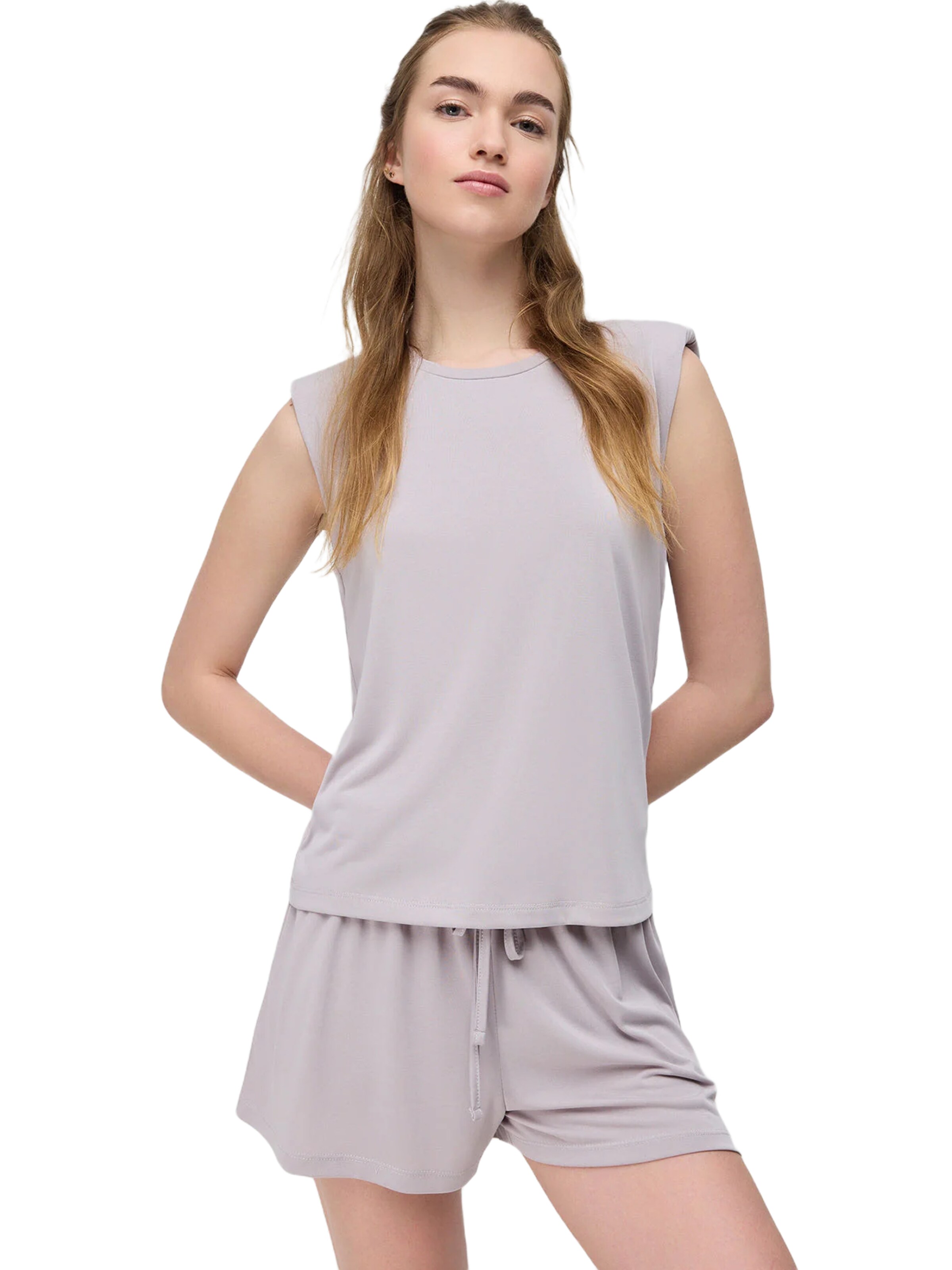 No Matter What Top in Grau