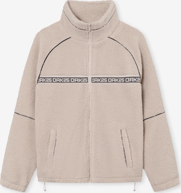 Veste en polaire 'Everyday Fleece' OAK25 en beige : devant