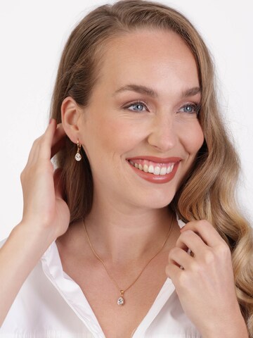 Lucardi Earrings in Gold: front