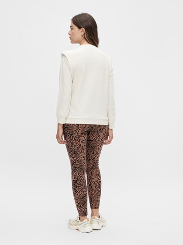 MAMALICIOUS Skinny Leggings 'Iggi' in Brown