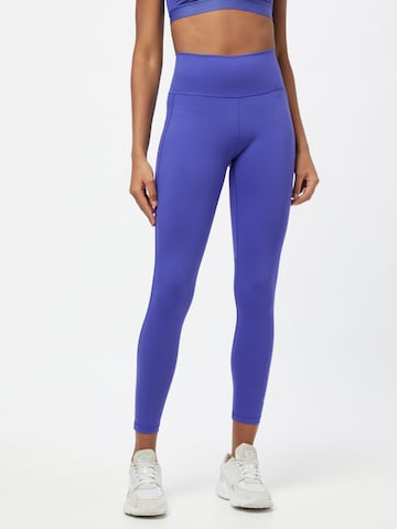 ADIDAS PERFORMANCE Skinny Sporthose in Blau: predná strana