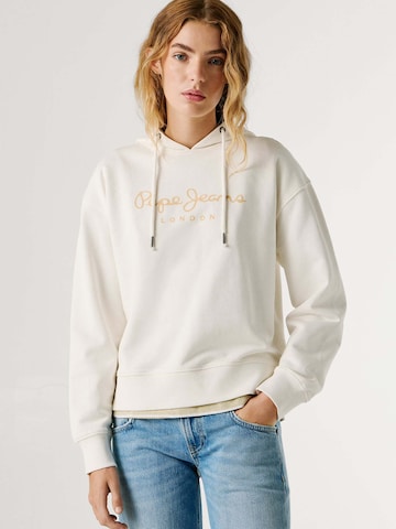 Sweat-shirt 'MATY' Pepe Jeans en blanc : devant