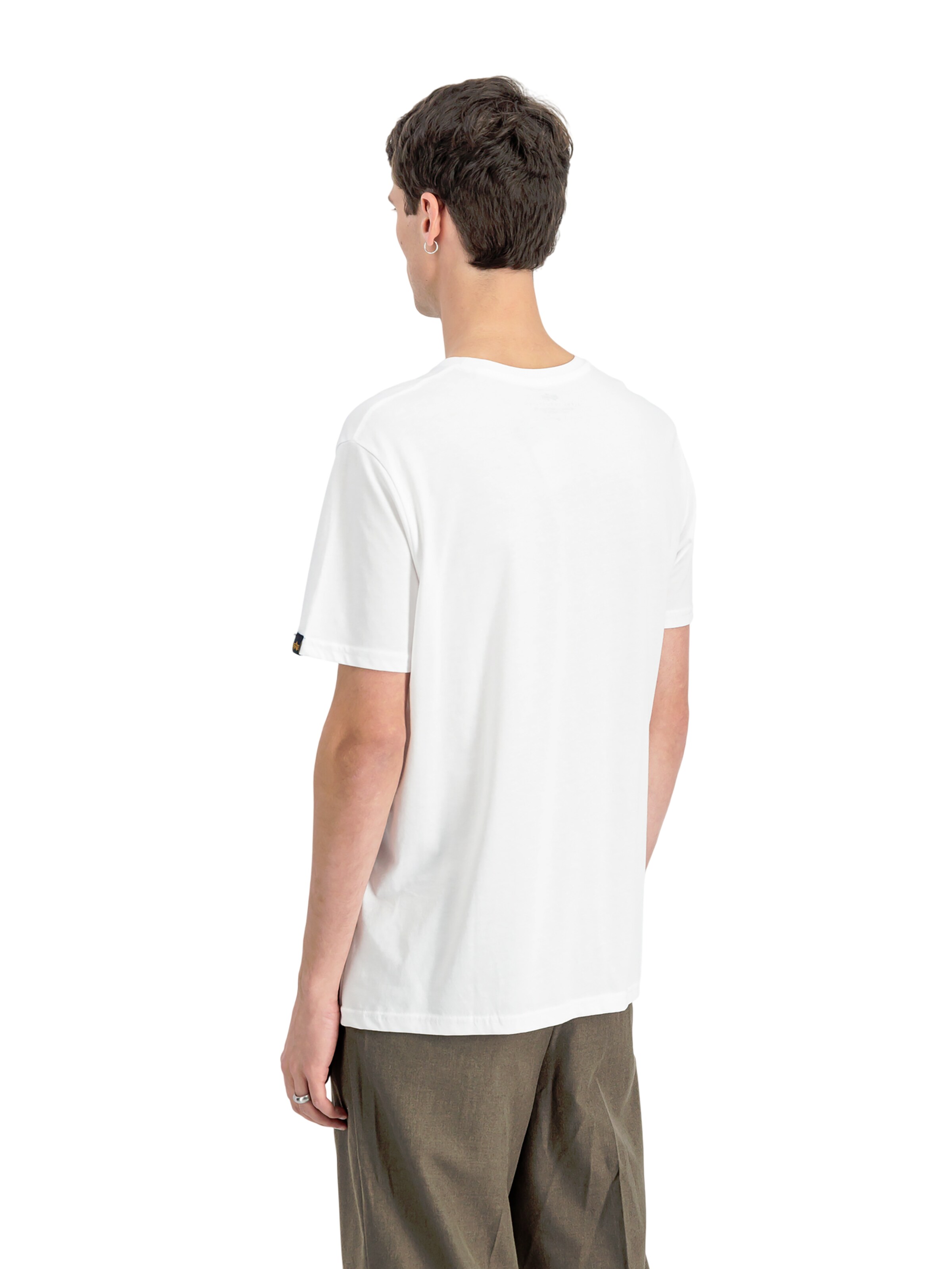 ALPHA INDUSTRIES Shirt 'Basic 2 Pack'‌‌‌‌‌‌‌‌ in Weiß