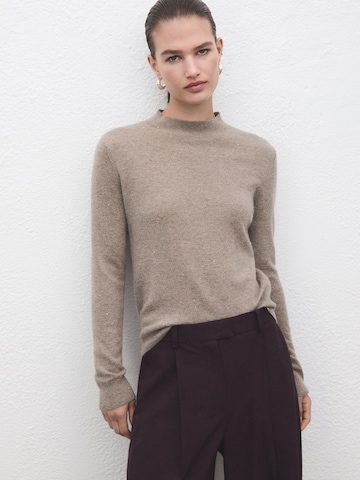 MANGO Pullover 'BRONCO' in Grau: Vorderseite