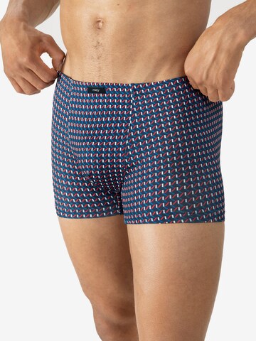 Mey Boxer shorts 'Diagonal Squares' in Blue: front