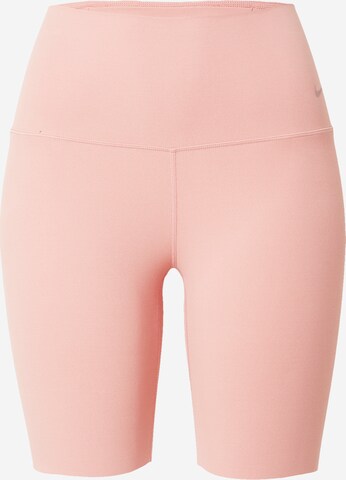 NIKE Skinny Sportbroek 'ZENVY' in Rood: voorkant