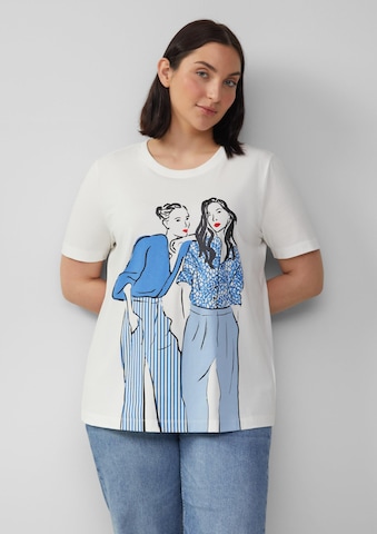 T-shirt s.Oliver en beige : devant