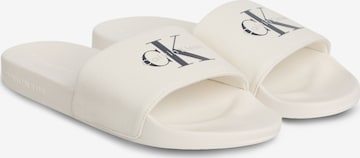 Mule Calvin Klein Jeans en blanc : devant
