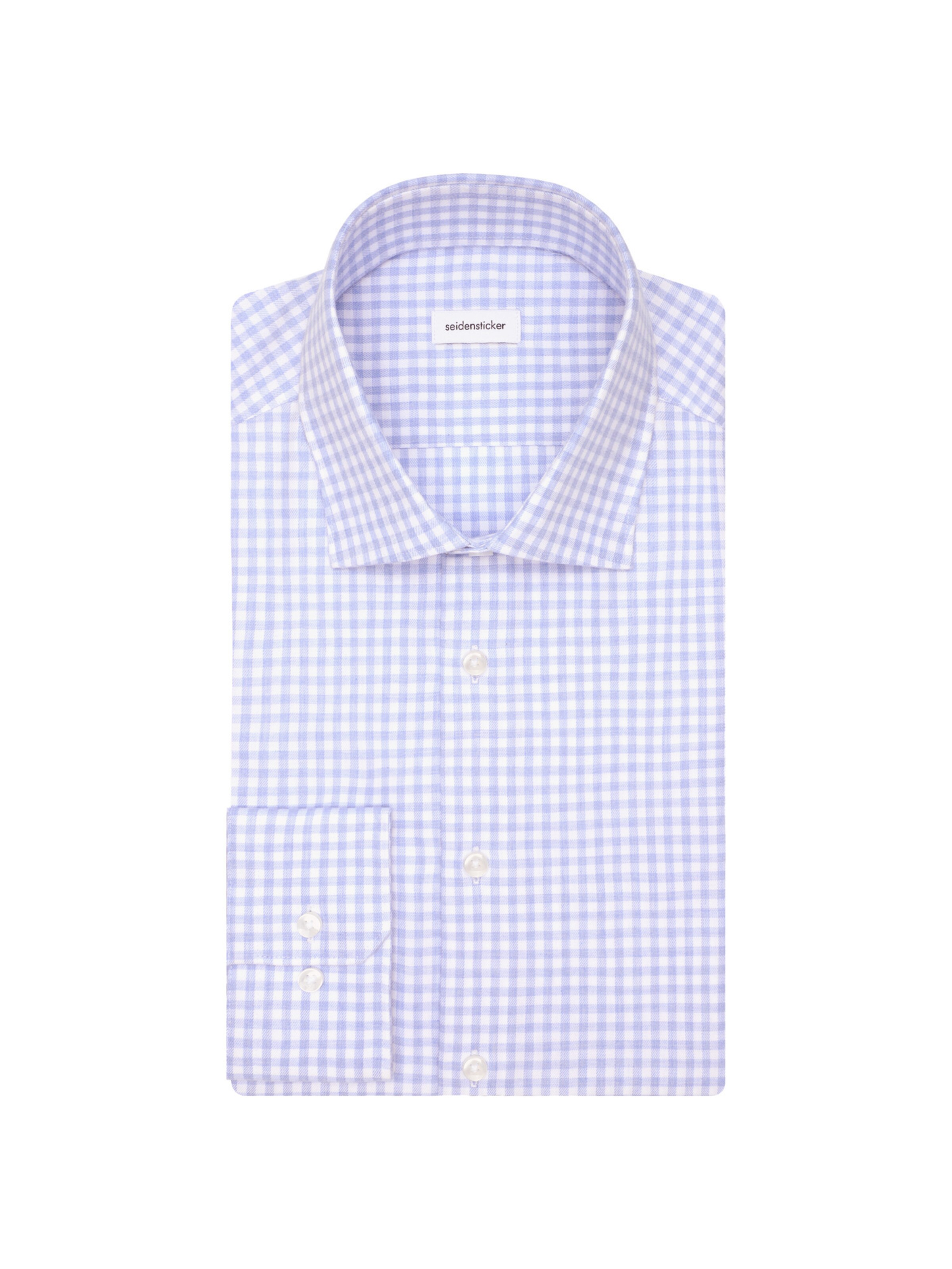 SEIDENSTICKER Slim fit Zakelijk overhemd 'Schwarze Rose ' in Blauw