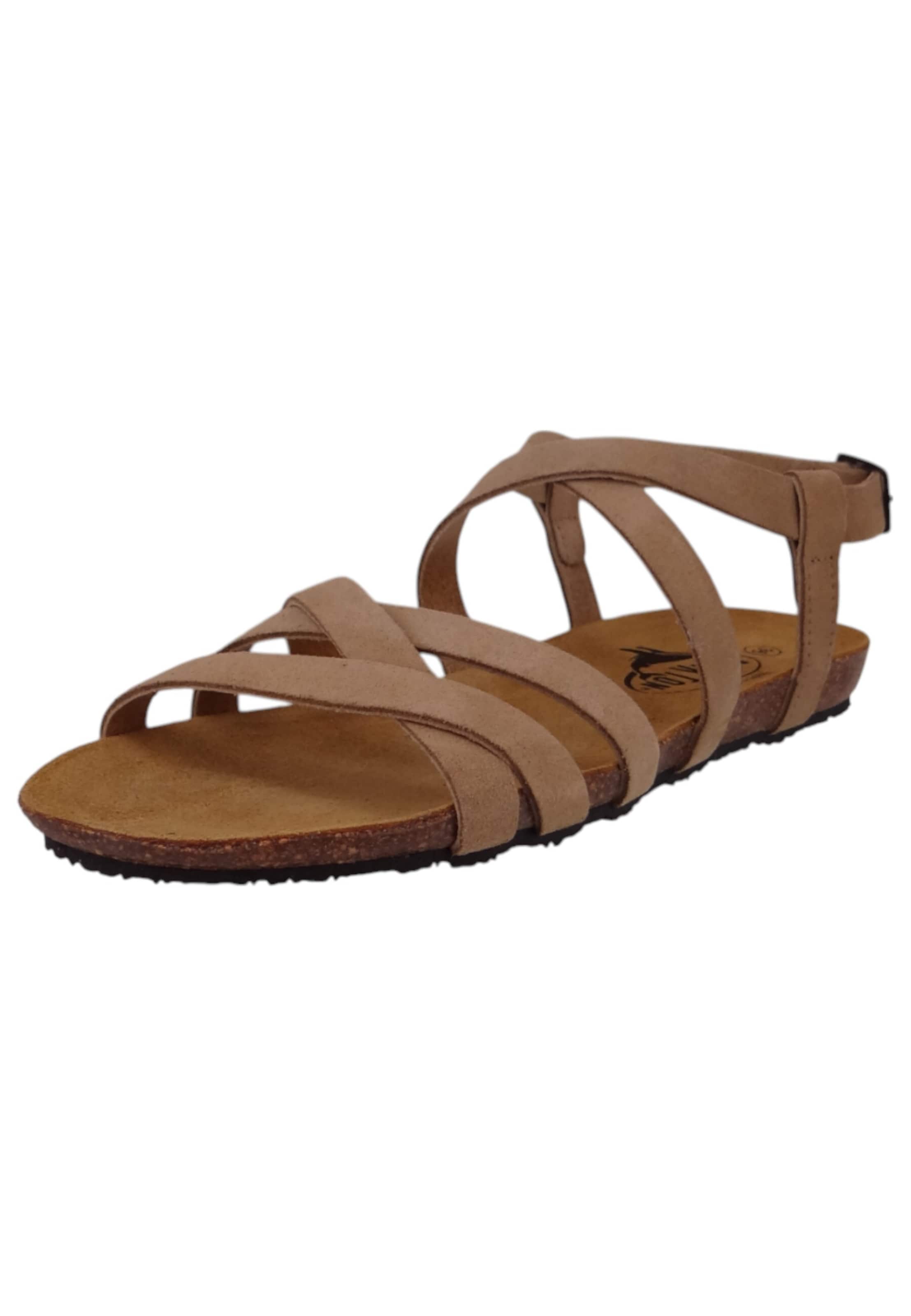 Sandales 'Mam Vali' Plakton en beige : devant