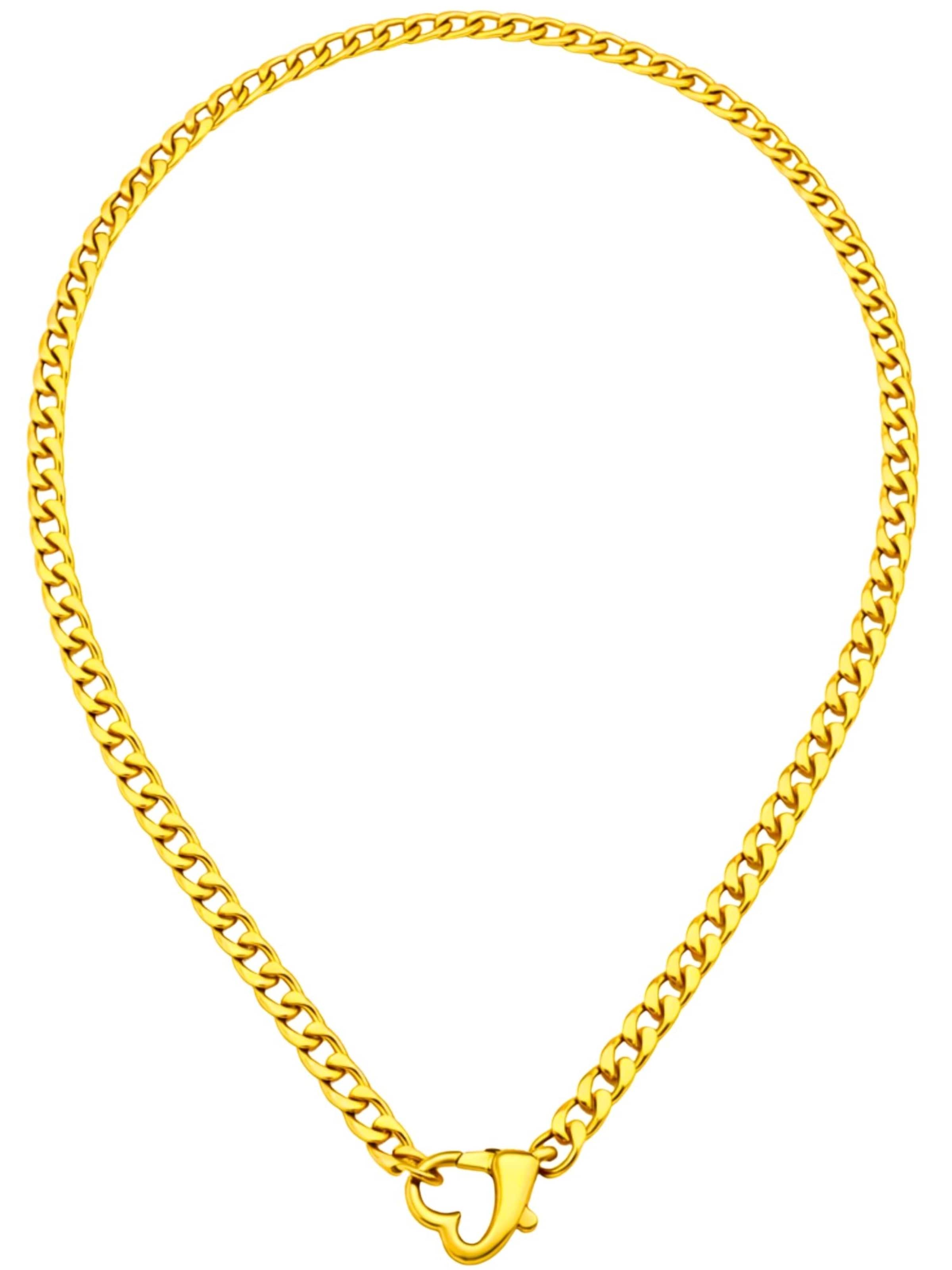 BS Schmuckdesign Necklace 'Round Love' in Gold: front