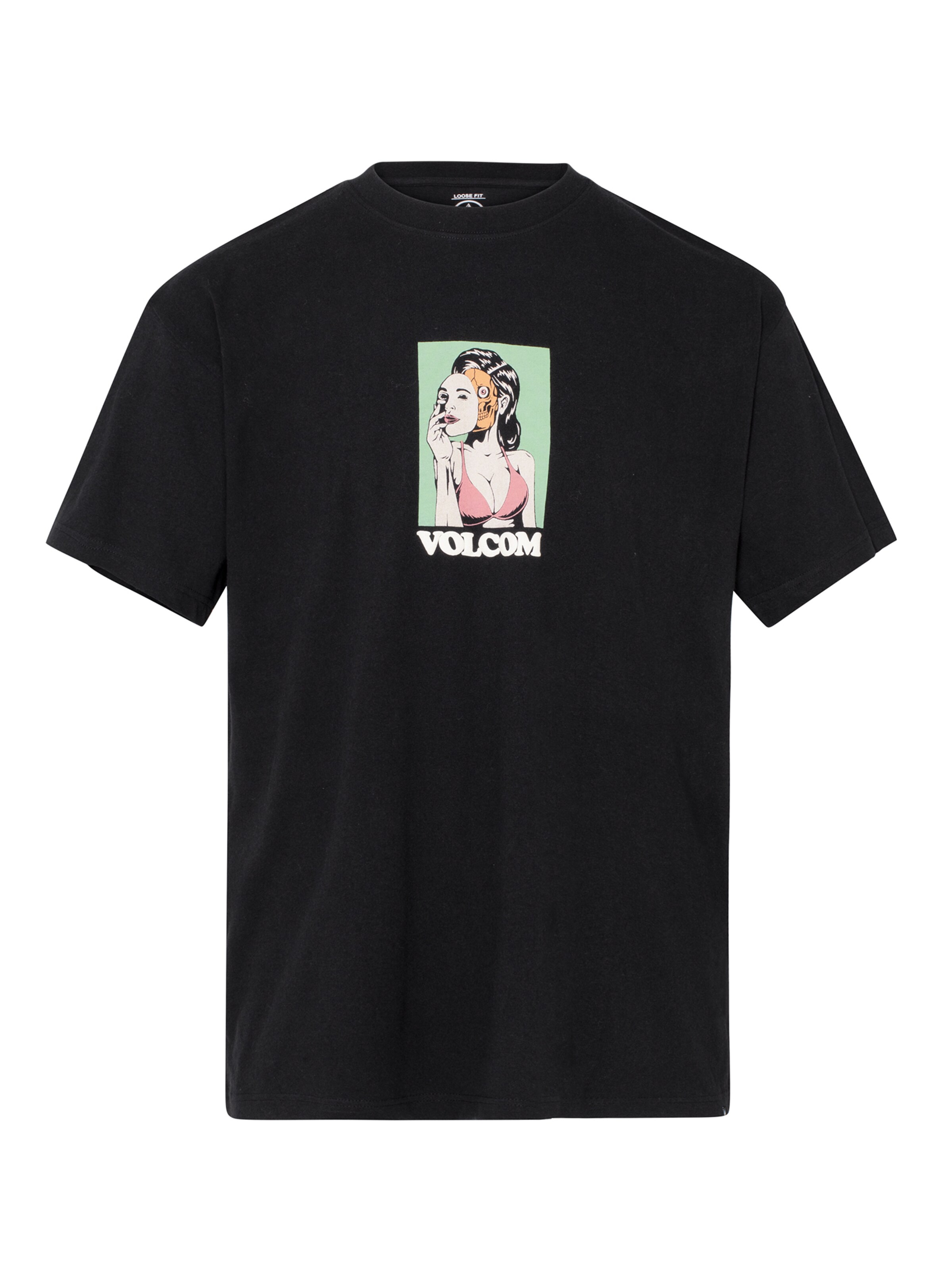 T-Shirt 'Underfaced' Volcom en noir : devant