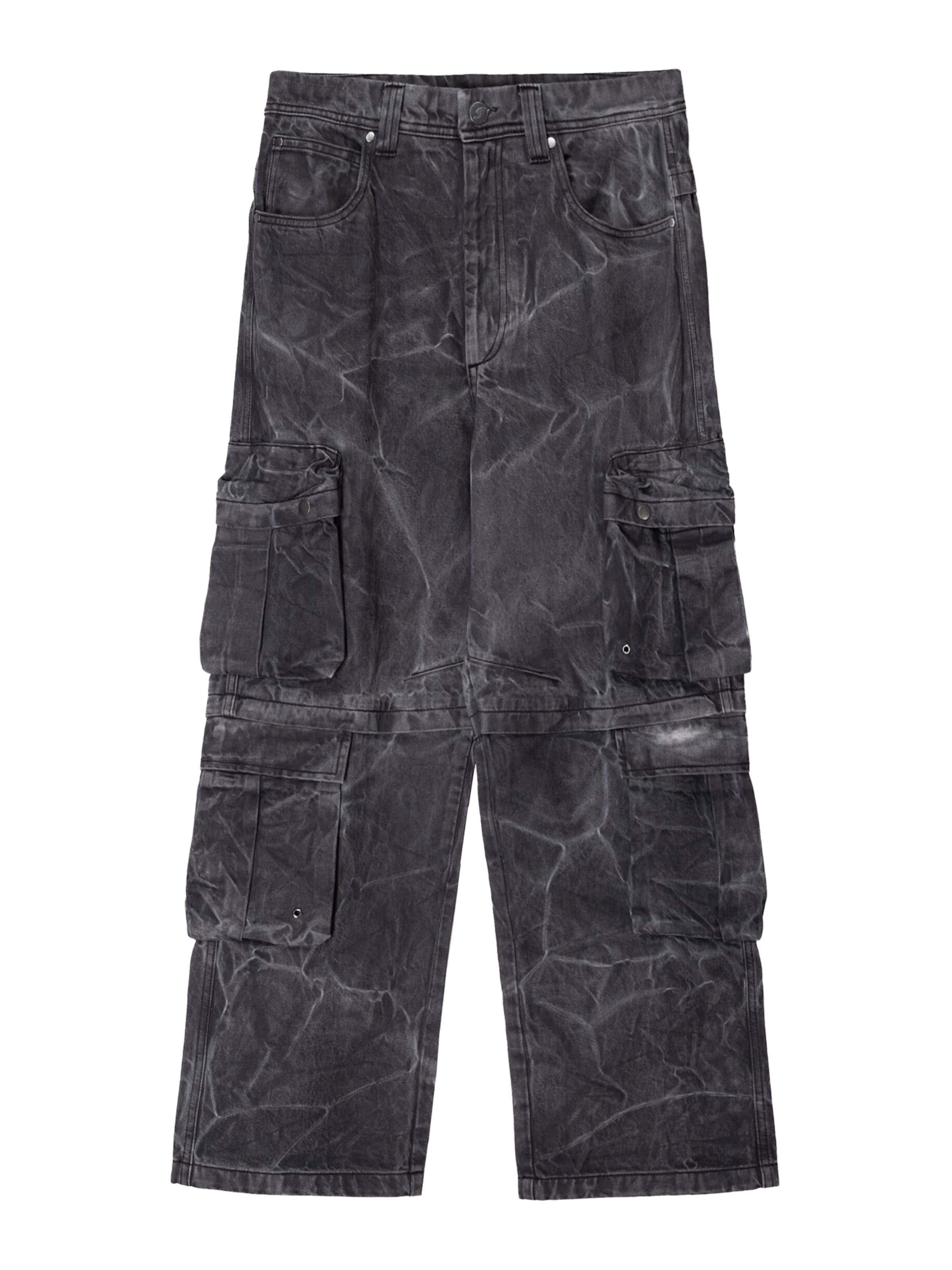 Bershka Cargo jeans in Black denim, Item view