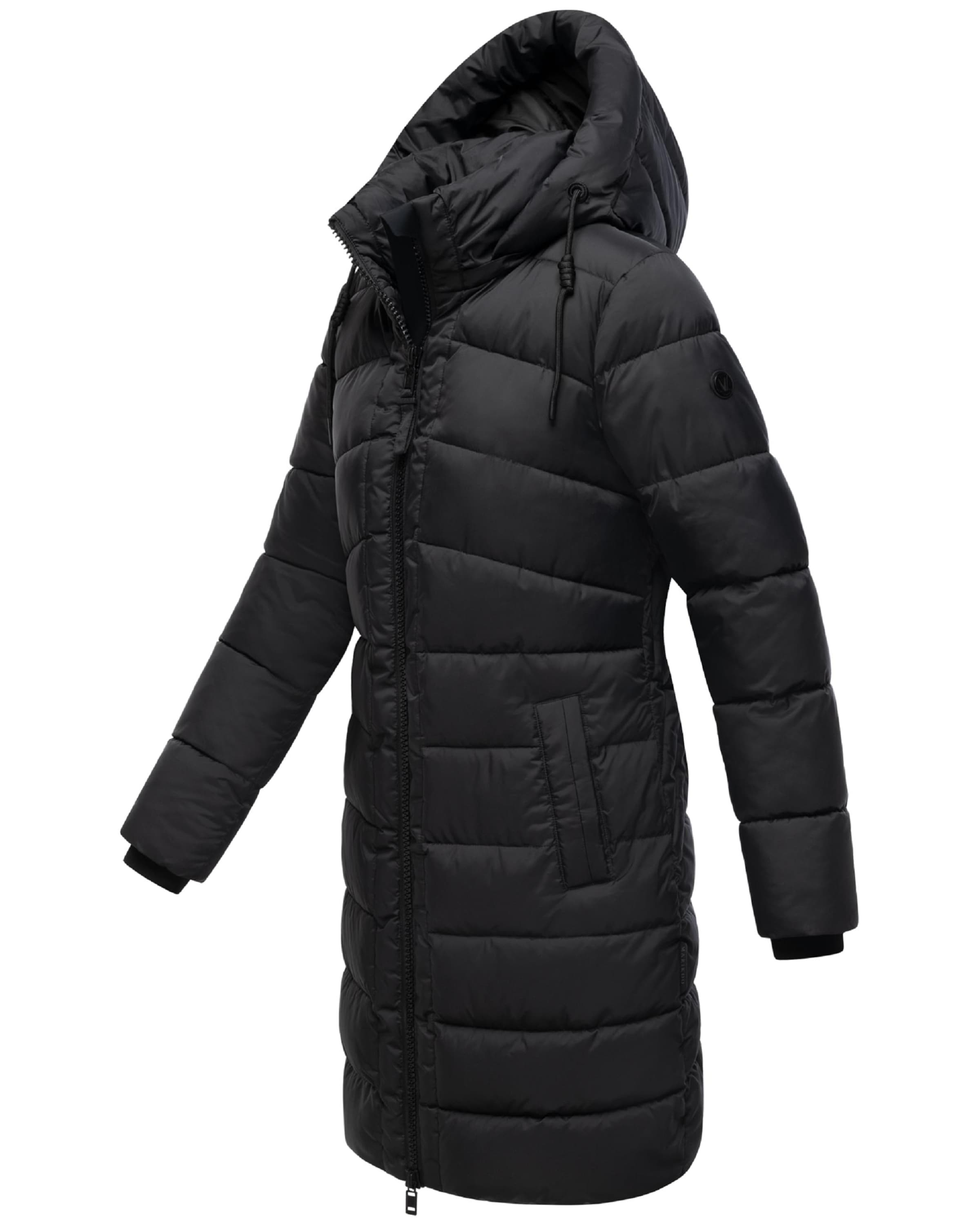 MARIKOO Płaszcz zimowy 'Kaltnäschen 16' w kolorze czarny