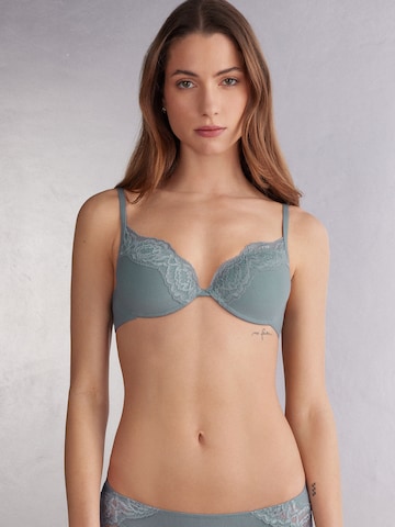 INTIMISSIMI Push-up Push-Up Bra 'BELLISSIMA EMBRACE SIMPLICITY' in Blau: Vorderseite