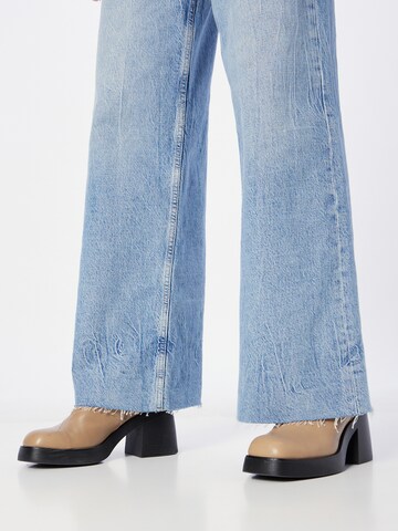 River Island Wide Leg Jeans 'J in Blau