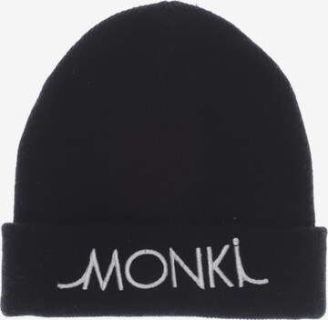 Monki Hat & Cap in One size in Black: front