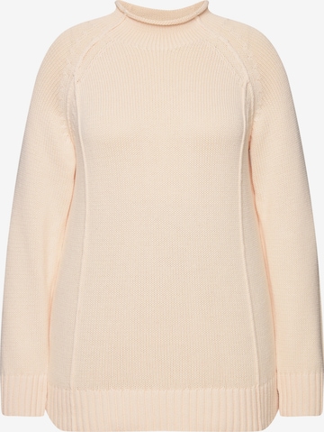 Ulla Popken Trui in Oranje: voorkant