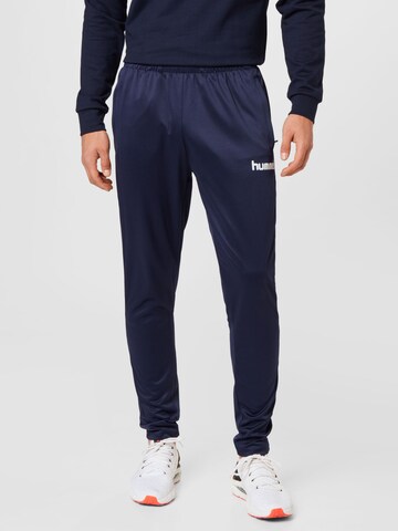 regular Pantaloni sportivi di Hummel in blu: frontale