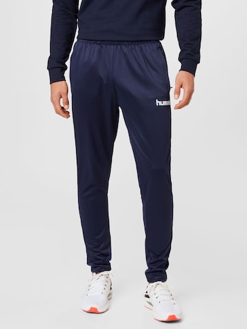 Hummel Regular Sports trousers in Blue: front