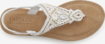 LASCANA T-bar sandals in Beige