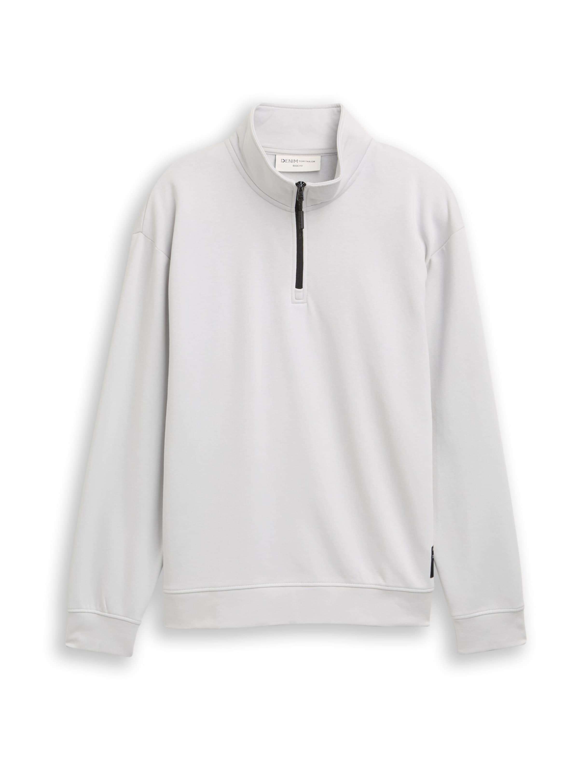 TOM TAILOR DENIM Sweatshirt in Grey: front