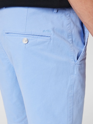 BOSS Štandardný strih Chino nohavice - Modrá