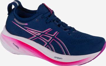 Chaussure de course 'Gel-Nimbus 26' ASICS en bleu : devant