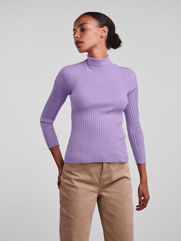 PIECES - Pullover 'Crista' em roxo: frente