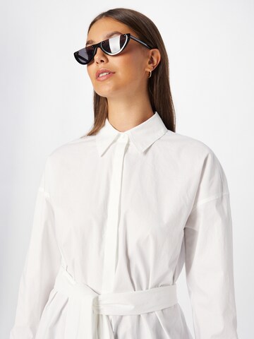 HUGO Red Blouse in White